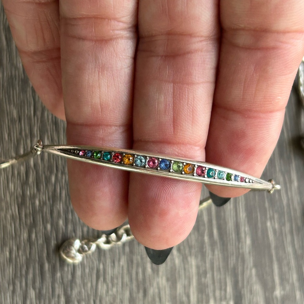 Brighton. Multicolor Gemstone Silver Bracelet - image 1
